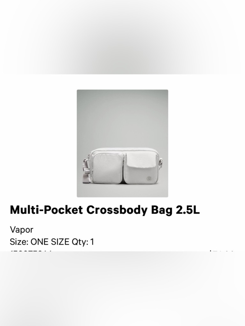 lululemon athletica White Dual-Pocket Crossbody Belt Bag